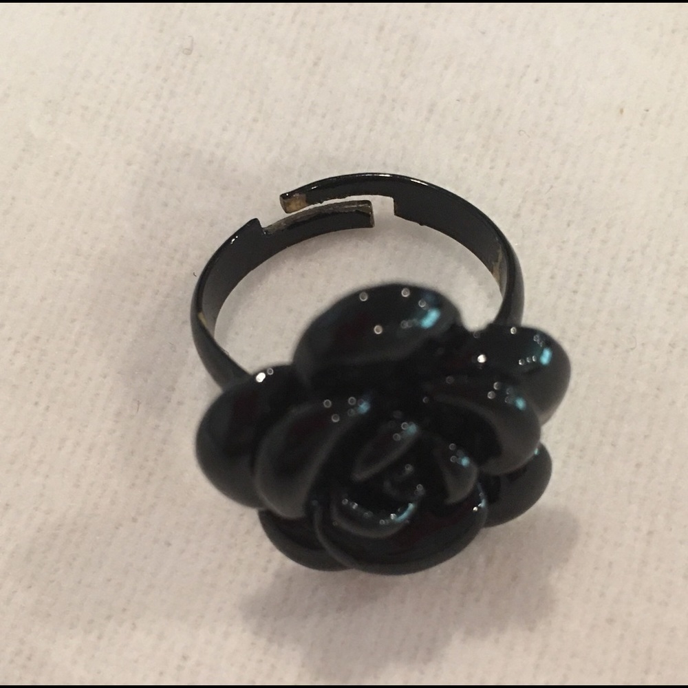💍 Black Rose ⚫️ Cocktail Ring 🖤